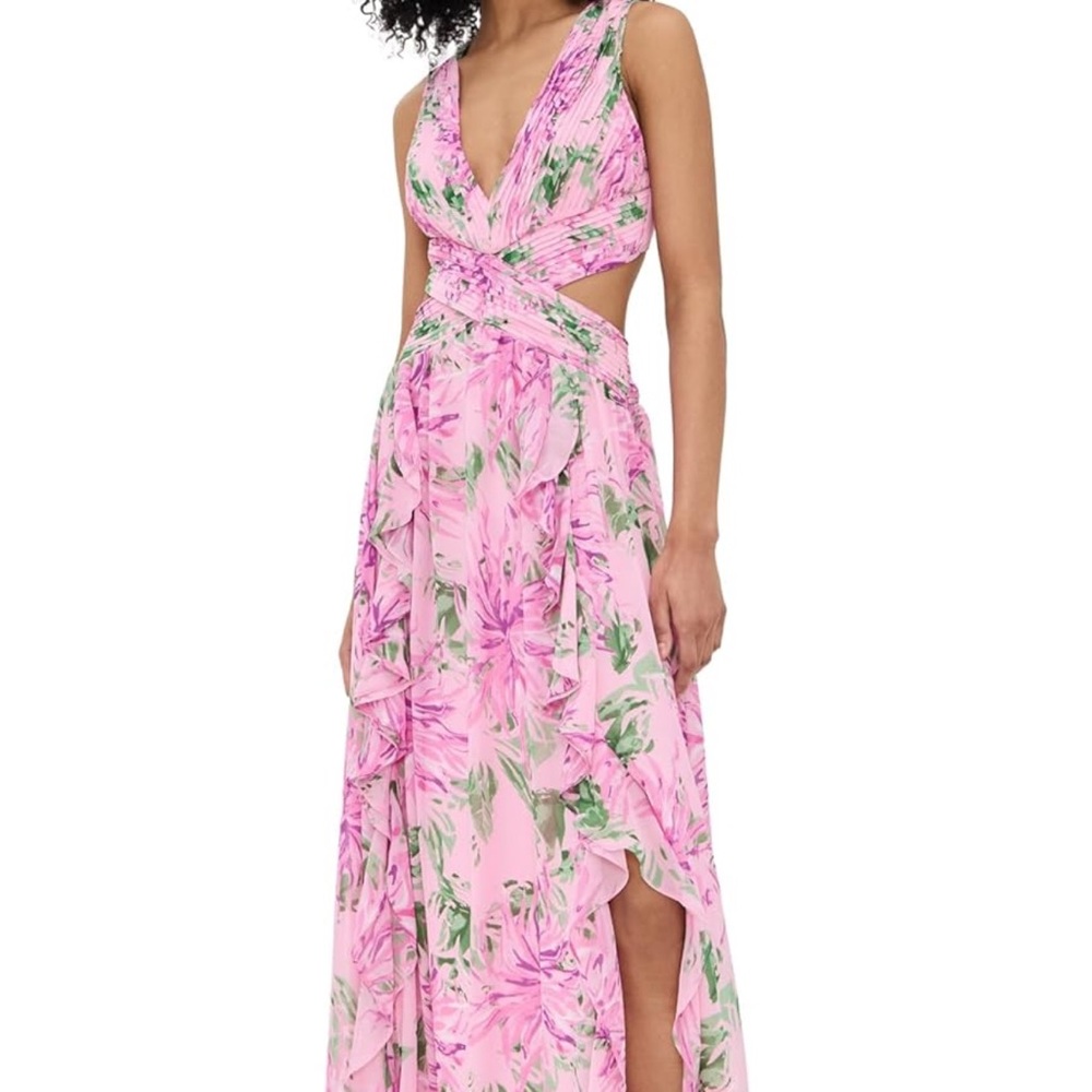 NWT ASTR the Label Noya pink floral dress